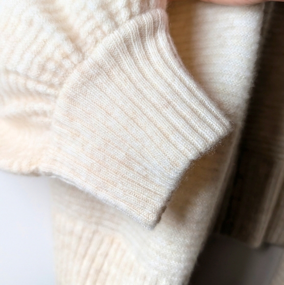 Naadam Cashmere Cream Soft Knit Open Cardigan Medium - Picture 4 of 5